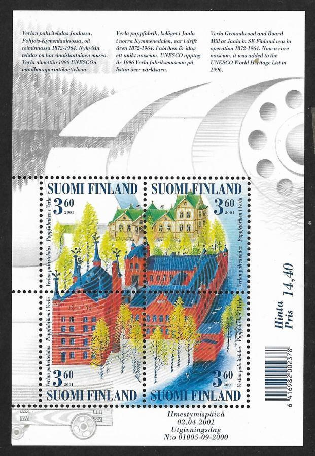 Verla blokki 2001 (LAPE 1557-1560 ; BL 27) **