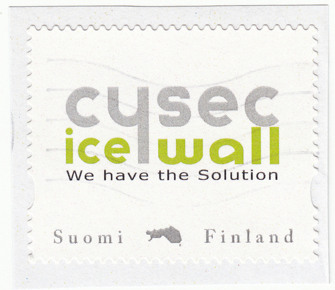 Omakuvamerkki Cysec Ice Wall, leikkeellä