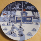 Arabian pieni joululautanen 1996, Design Tove Slotte. - pikkukuva 1