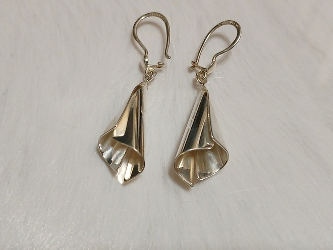 Design Salovaara hopeiset korvakorut 925 Finland