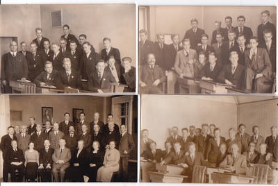 4 VANHAA Valokuvaa Turku 1935-1936 Postikorttikoko
