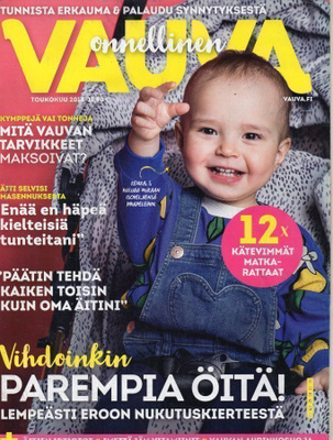 Vauva n:o 5 2018 Riika. Brianna. Marita. Laura. Emilia.
