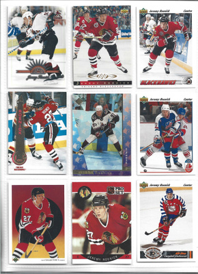 9 x JEREMY ROENICK - CHICAGO / COYOTES / USA