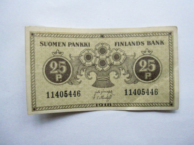 25 penniä 1918