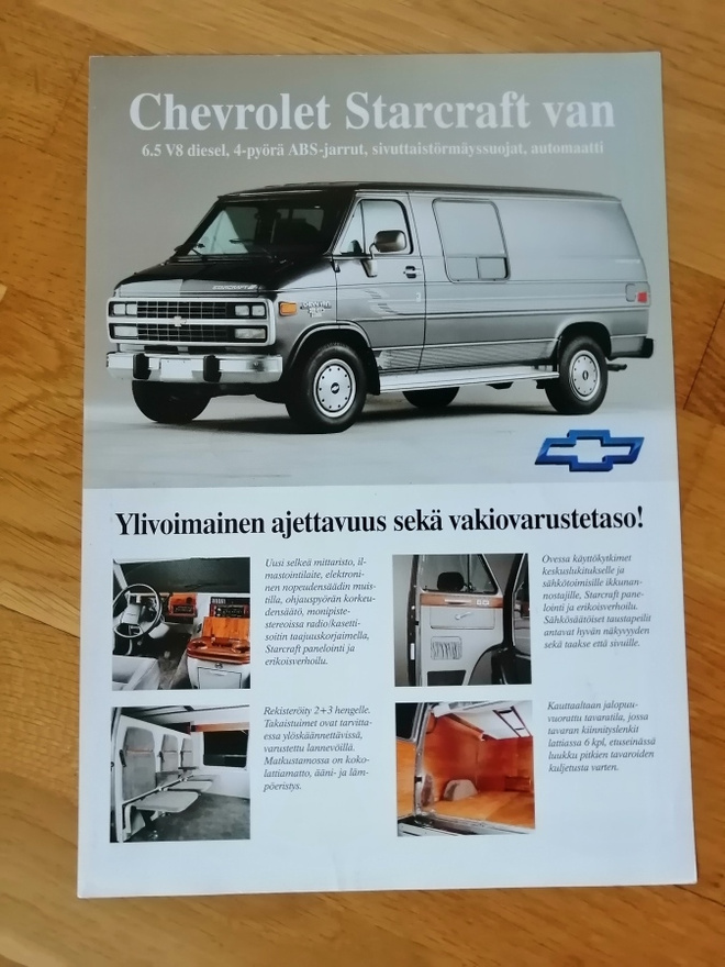 1994 Chevrolet Starcraft Van esite - suomalainen