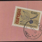 1965 40p Eurooppa postiautoasemansäilytyskuitilla - pikkukuva 1