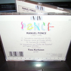 Timo Korhonen : Manuel Ponce Works for Guitar (1991) - pikkukuva 3