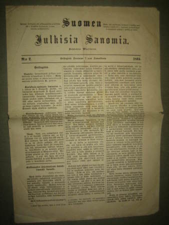 Sanomalehti: Suomen Julkisia Sanomia 7.1.1864
