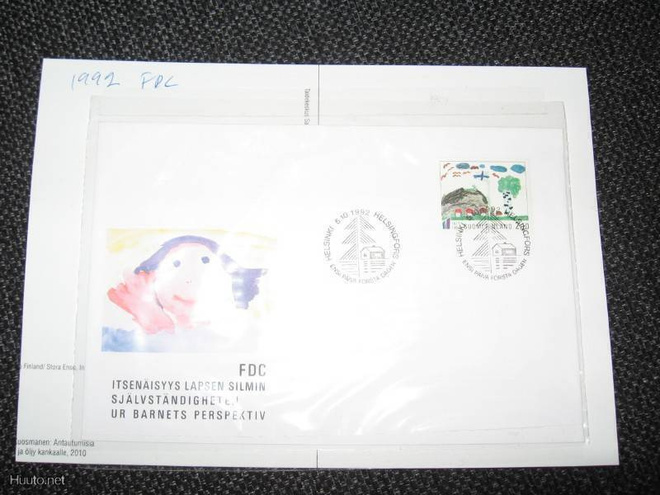 Suomi*Finland*FDC 5.10.1992 Itsenäisyys lapsen silmin