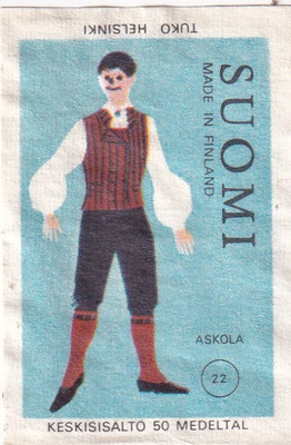 Askola , kansallispuku 22 , mies    b577