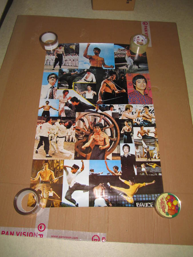 Bruce Lee Kung Fu Juliste Orig. 80-luku