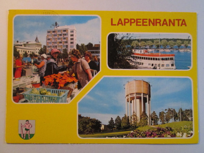 KULKENUT 1979 LAPPEENRANTA KOLMIKUVAKORTTI VAAKUNALLA