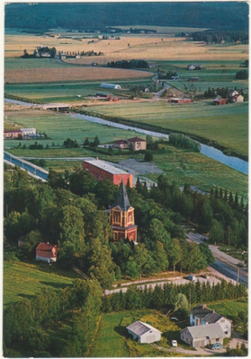 Punkalaidun kirkko ilmakuva Karhumäki