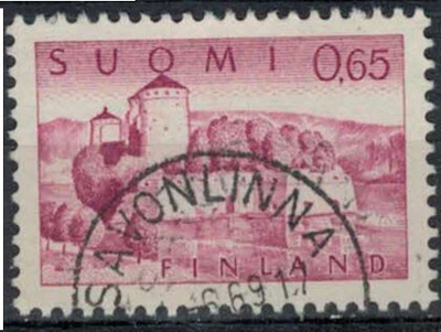 1963 65p Olavinlinna SAVONLINNA -69 er.kaunis