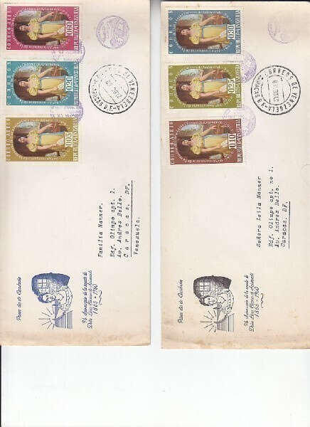 Venezuela 1960 FDC Luisa Cceres de Arismendi