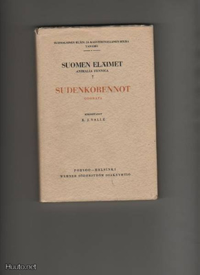 Valle, K. J.: Sudenkorennot = Odonata, WSOY 1952, skp., K3