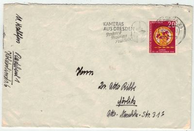 DDR Mi 658 kirje