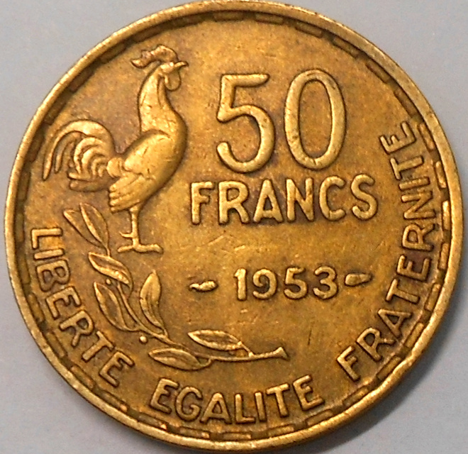 France. 50 francs 1953.