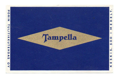 Porin Tulitikkutehdas TAMPELLA koko 11,1 X 7 cm