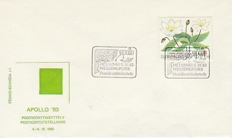 ERIKOISLEIMA ,Postikorttinäyttely Apollo, 5.10.1983