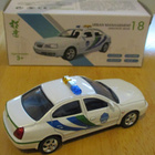 Hyundai Sonata White Urban Management Police XCarToys 1:64 - pikkukuva 2