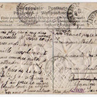 ANTIIKKIKORTTI / Upeat suuret syvän liilat orvokit. 1900-l. - pikkukuva 2