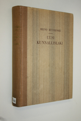 Reino Kuuskoski : Uusi kunnallislaki