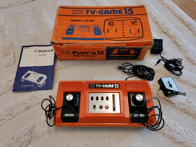 Nintendo Pong konsoli Model CTG-15V (1977 Jap)