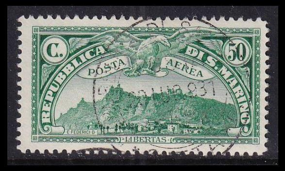 San Marino 165 o Lentoposti 50 C (1931)