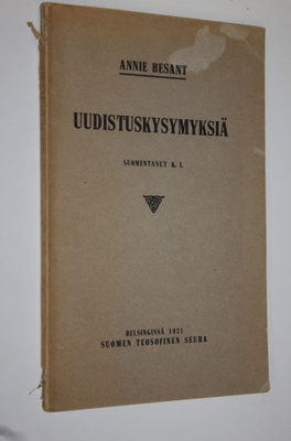 Annie Besant : Uudistuskysymyksiä