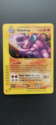 Pokemon kortti Nidoking Aquapolis holo