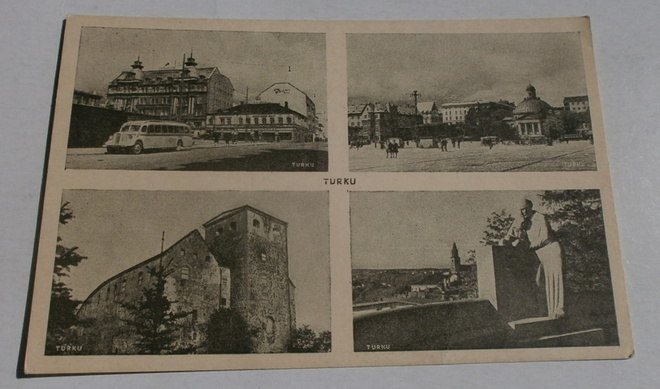 Turku, vanha nelikuvakortti, mv pk, ei p.