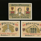 Saksa Notgeld 10, 25, 50 Pfg, Giessen 1921 - pikkukuva 1