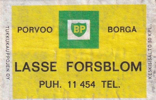 Porvoo -. Borgå , Lasse Forsblom   2/9