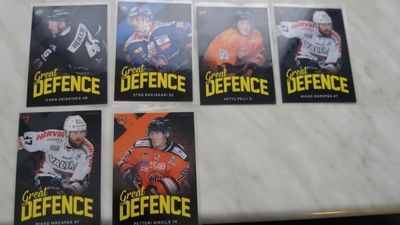 2018-19 Cardset Great Defence kortteja 1.0e/kpl