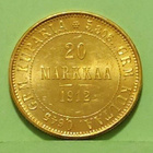 Suomi 20 mk 1912 kulta raha. - pikkukuva 1