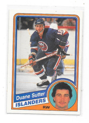 1984-85 OPC #137 Duane Sutter , New York Islanders