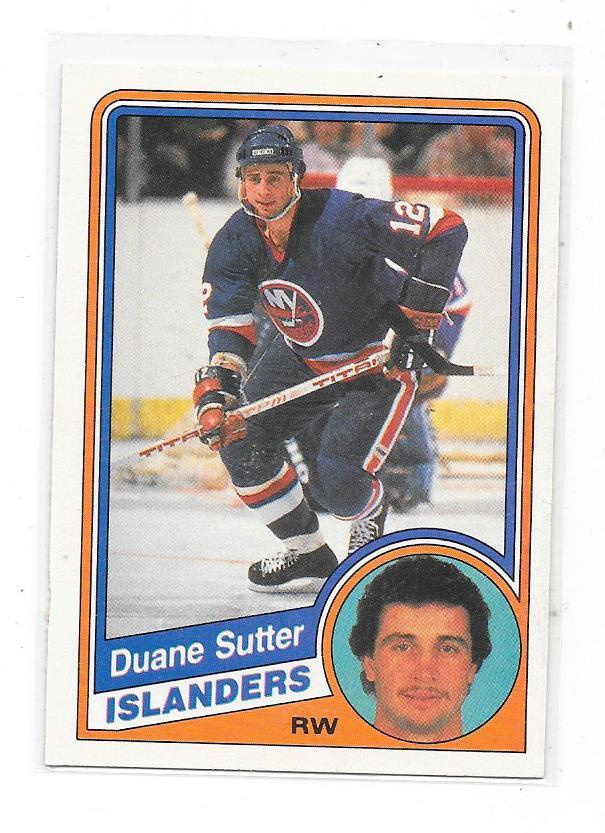 1984-85 OPC #137 Duane Sutter , New York Islanders