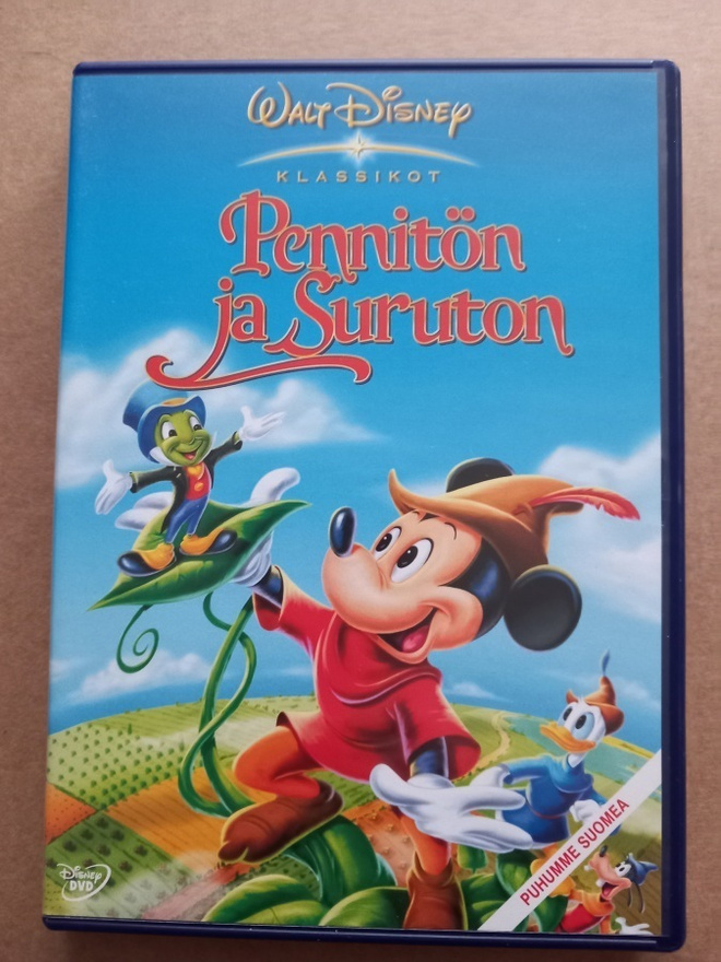Disney klassikko Pennitön ja suruton Suomi DVD