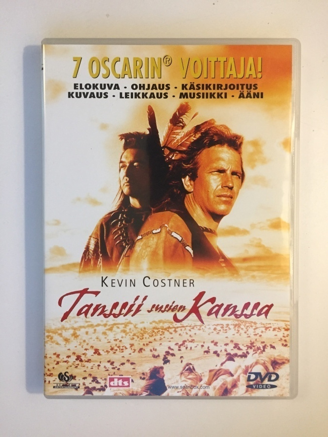 Tanssii susien kanssa (1990) Kevin Costner (DVD)