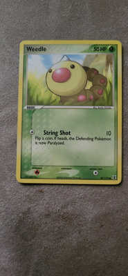 Pokemon Weedle (DS 87) EX Delta Species card