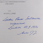 Aulis Johannes Joki : Uralier und Indogermanen : die älte... - pikkukuva 3