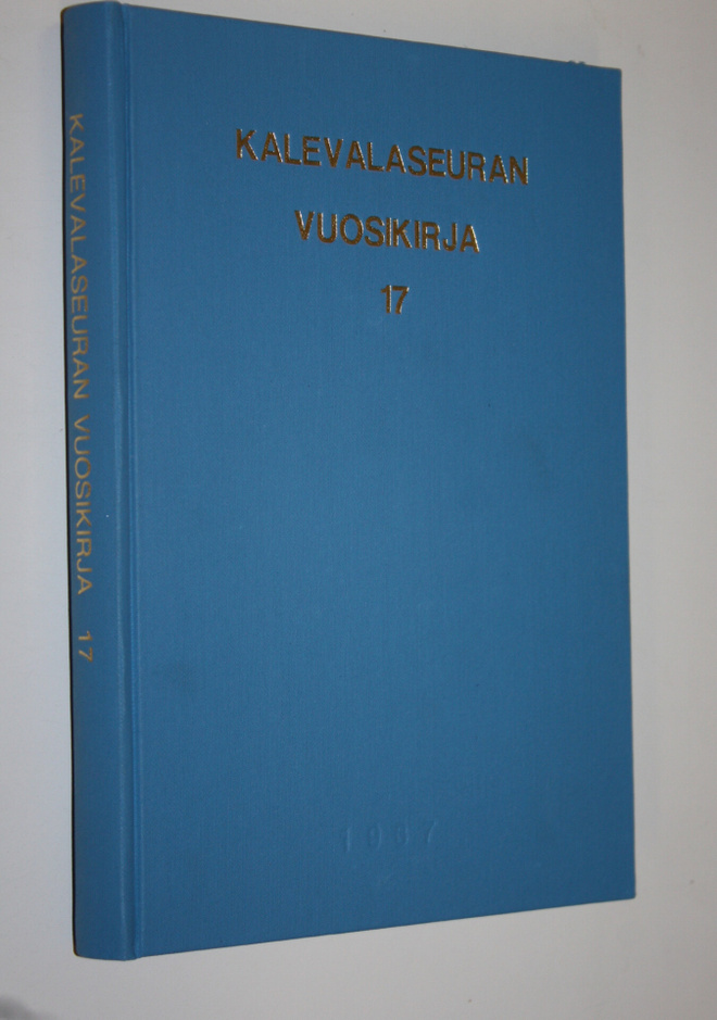 Kalevalaseuran vuosikirja 17 1937