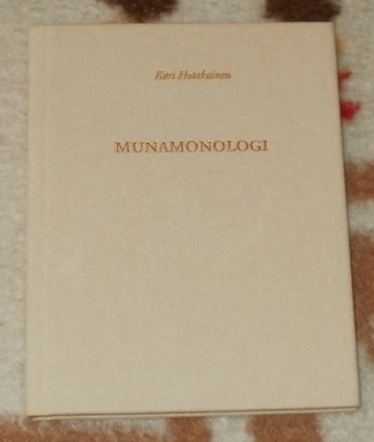 MUNAMONOLOGI # Kari Hotakainen # KIRJA