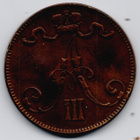 1892 5 penniä kl7/6 arvokas kolikko - pikkukuva 4