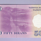 Tadžikistan Tajikistan 50 Dirams v.1999 UNC P-13 - pikkukuva 2