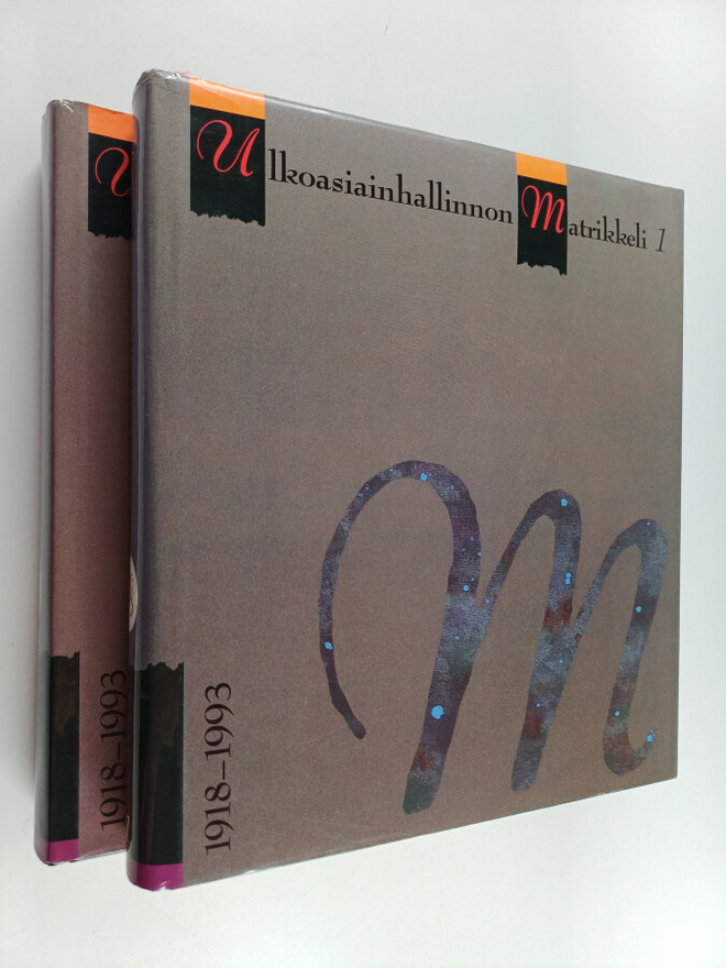 Ulkoasiainhallinnon matrikkeli 1918-1993 1-2