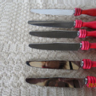 6 KPL VINTAGE HEDELMÄVEITSET - pikkukuva 5
