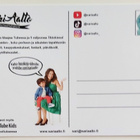 SARI AALTO "Vatsastapuhuja"- KULKEMATON POSTIKORTTI - pikkukuva 2