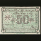 Saksa Notgeld 50 Pfennig, Bad Wildungen 18.10.1918 - pikkukuva 1